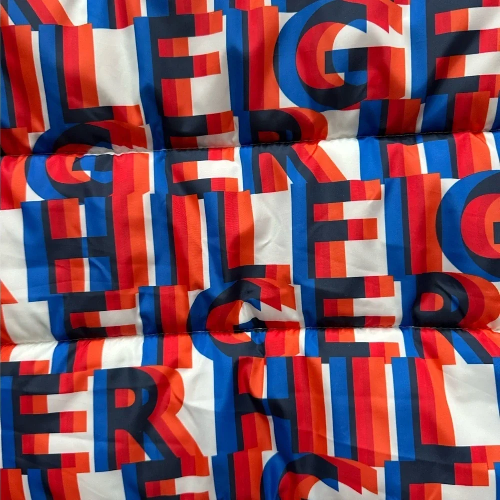 Tommy Hilfiger Boys Logo Print Insulated Hooded Puffer Jacket L 14-16